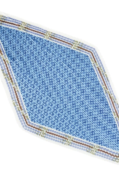 Seiden Schal Belt Print Blau Polyester h5 Bild2
